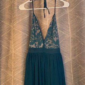 Deep green formal gown